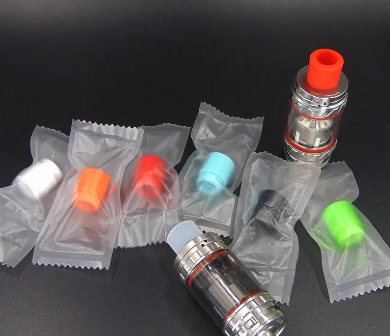 810 Wide Bore Silicone Disposable Drip Tip Colorful Mouthpiece Cover Rubber Test Caps with Individual Pack for Prince TFV8 big baby Kennedy