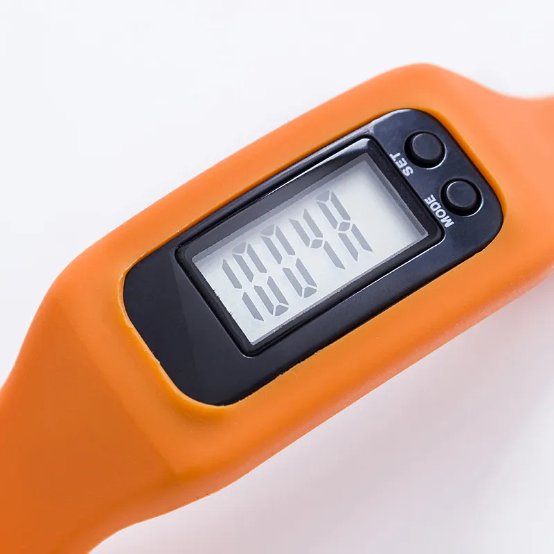 Podomètre numérique LED Bracelets intelligents Multi Watch Silicone Run Step Distance de marche Compteur de calories Bracelet électronique Podomètres colorés