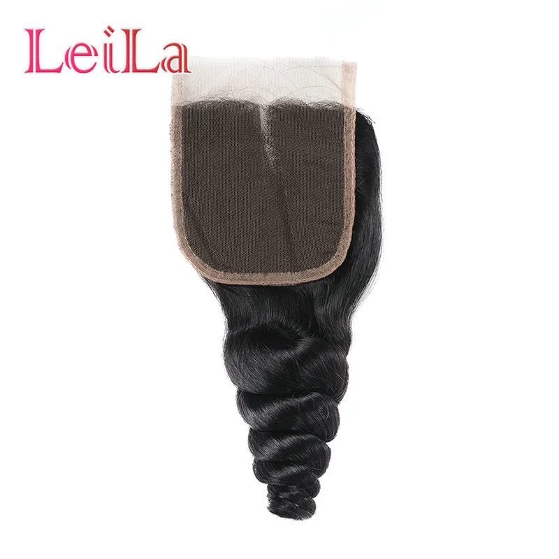 Virgin Hair Bundles z zamknięciem 100G PCS 8A UNPRETRESE Human Hair Weves Indian Loose Wave Virgin Hair Wefts Naturalne BL9593104