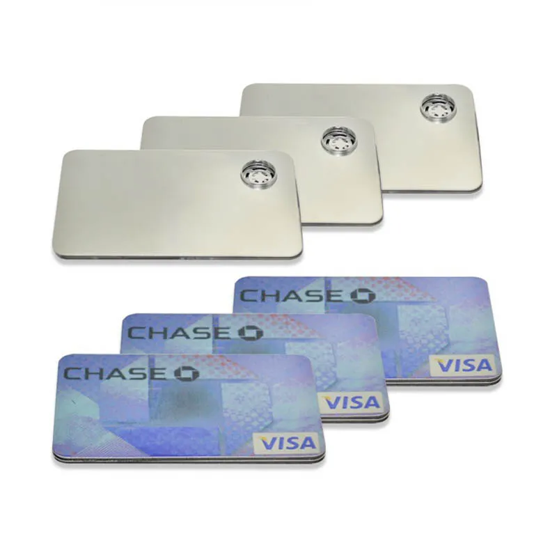 High Quality Credit Card Metal Pipe Credit Card Type Smoking Disguised Smoking Pipe Fit Wallet Tobacco Metal Pipe Welcome Purchase