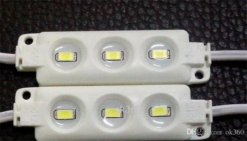 Hight 밝은 5630 smd 분사 모듈 따뜻한 화이트 led 모듈 DC12v 3 칩 led 빛 모듈 방수 하드 바 광고 보드