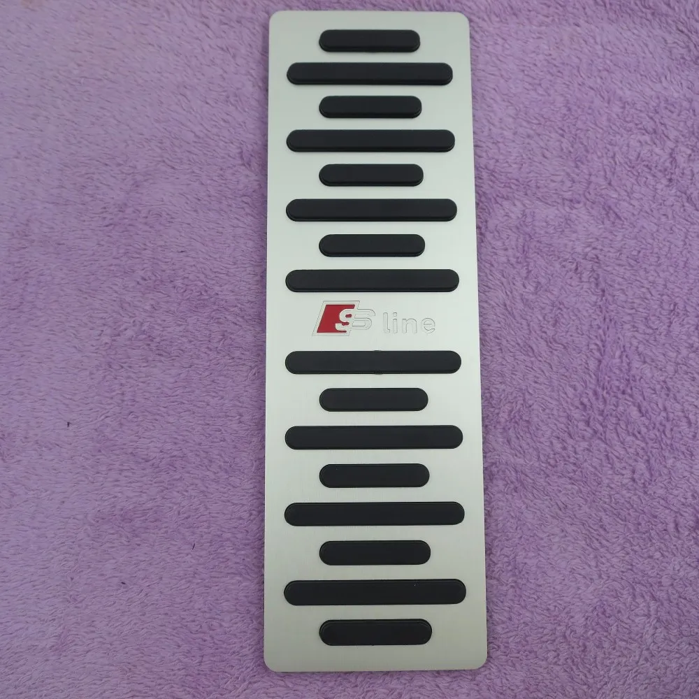 Biltillbehör för Audi A4 A5 A6 A7 A8 Q5 B6 B7 B8 C5 C6 vid Accelerator Brake Foot Rest Pedal Pad Platestyling Cover Sticker6193306