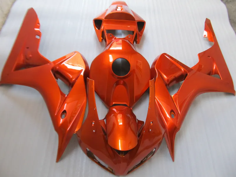 Kit de carénage pour HONDA CBR1000RR 06 07, moulé par Injection, 7 cadeaux gratuits, kit de carénage orange brûlé CBR1000RR 2006 2007 OT28