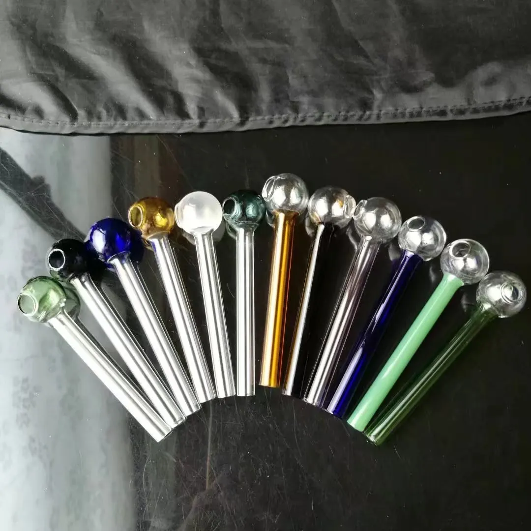 Accessoires de bongs de pot de fumée droite de couleur, brûleurs à mazout uniques Bongs en verre Tuyaux d'eau Tuyaux d'eau en verre Rigs d'huile fumant avec compte-gouttes