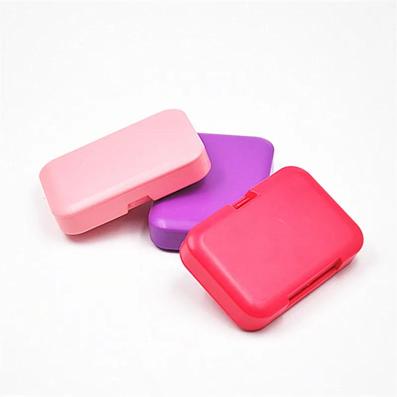 Plastic Rectangle Tobacco Box Cigarette Storage Case for Rolling Paper Smoking Pipe Holder Nice Colors Avaiable In Stock