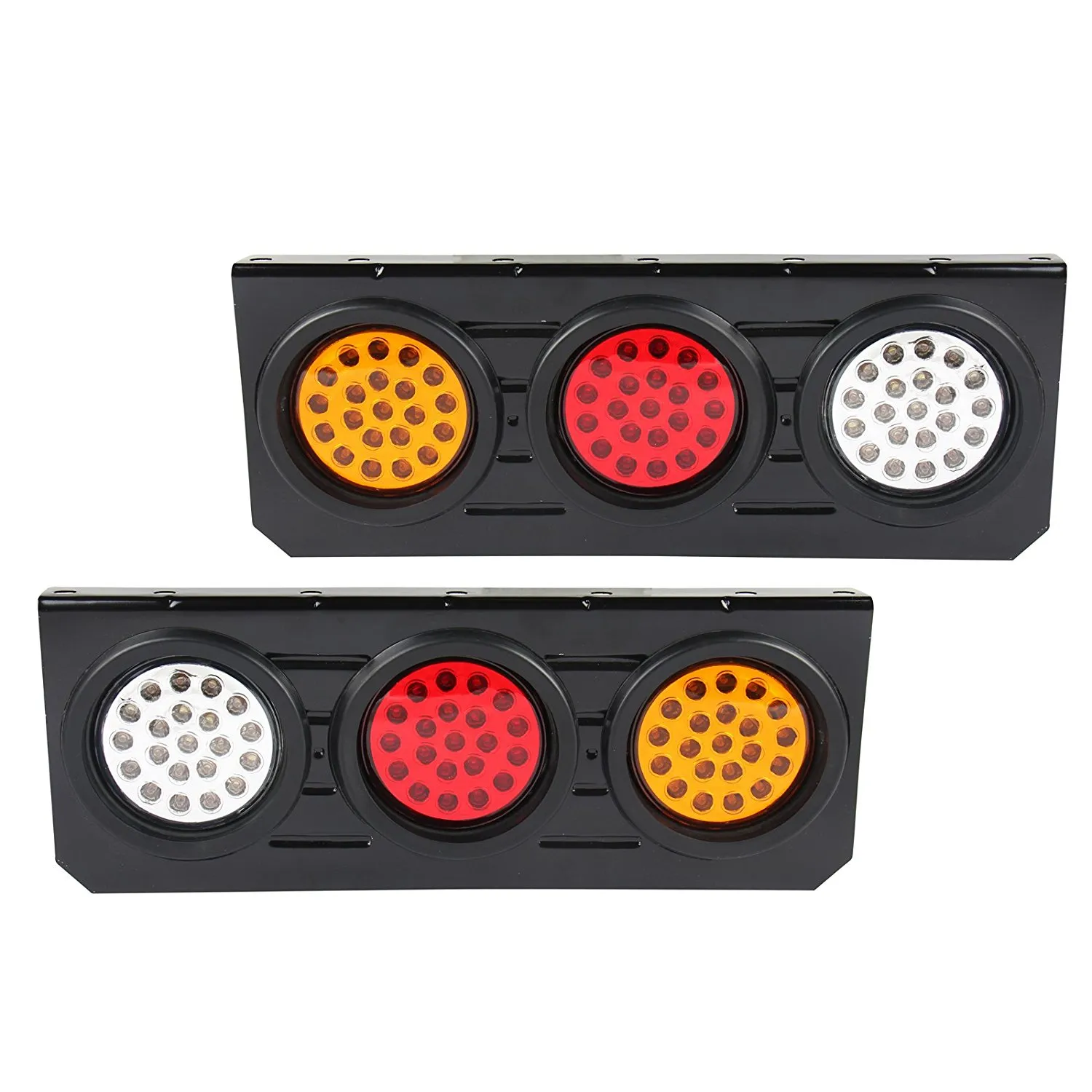 2 pièces 63 LED voiture camion remorque LED frein arrière clignotant feux de recul trois couleurs iron7457724