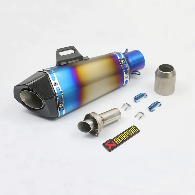 Universele 36-51mm gemodificeerde Akrapovic Motorfiets Uitlaatpijp Uitlaat voor Yamaha FJR1300 BWS 125 FZ07 09 FZ1 FZ8 FZ6R MT09 MT07