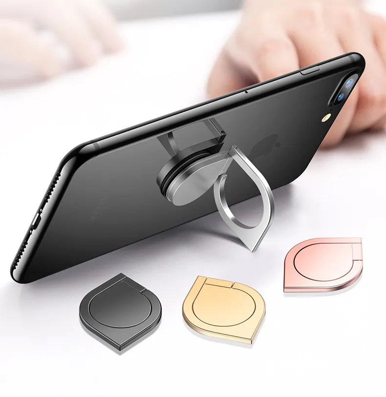 Galaxy Z Fold5 Metallic Finger Ring Holder Matte Case – Luxury Concept