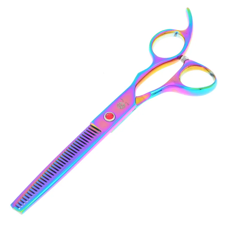 6.5" Purple Dragon Professional Pet Scissors for Dog Grooming Sharp Edge Thinning Scissors Clipper Shears Animals Hair Cutting Tools,LZS0581