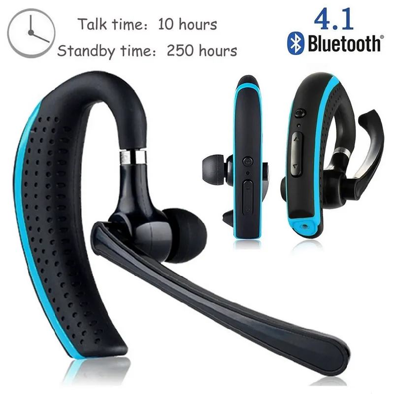 Original BH790 Bluetooth Headset V4.1 Wireless Ear-hook Earphone Stereo Music Headphones Car Driver Handsfree with MIC for iPhone 7 Samsung