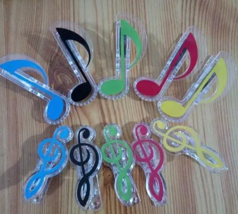 Nieuwe Collectie Muziek Clip Briefpapier Map Clip, Muzieknoot Clips Piano Book Page Clips 3 bestellingen