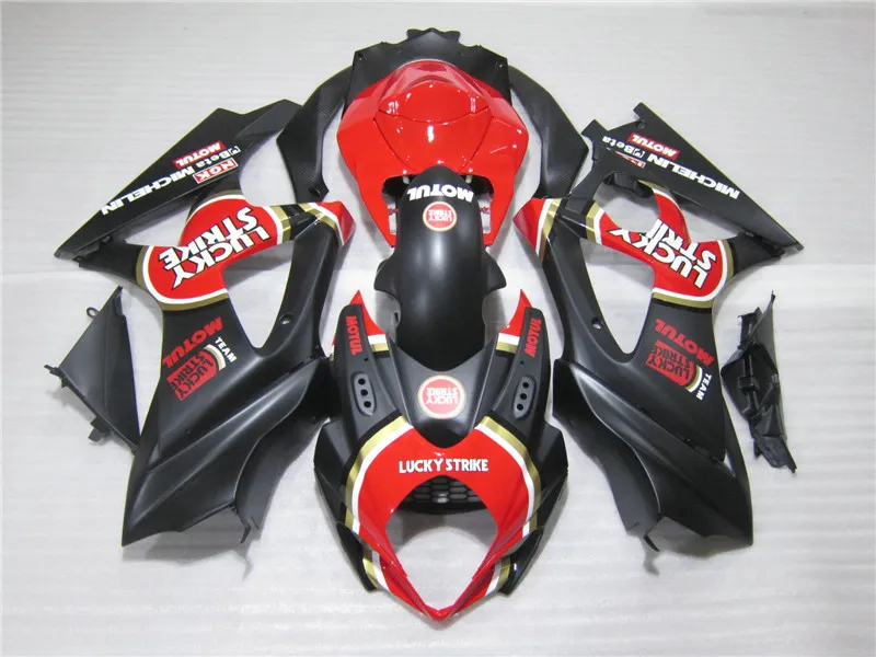 kit carénage 7 cadeaux gratuits moulés par injection pour SUZUKI GSXR 1000 2005 2006 carénages noir rouge 05 06 GSXR1000 mis UT35