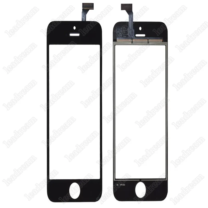 Высокое Качество Сенсорная Панель Экрана Digitizer Стекло Объектива для iPhone 5 5C 5S Бальк и Белый Замена Бесплатная Доставка