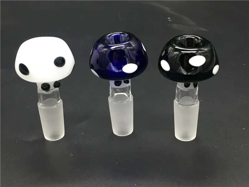 Heady Glass Bowl Cute Grzyby Zwierząt Szklany Tytoń Palenie Pucha 14mm 18mm Solid Size Darmowa Wysyłka