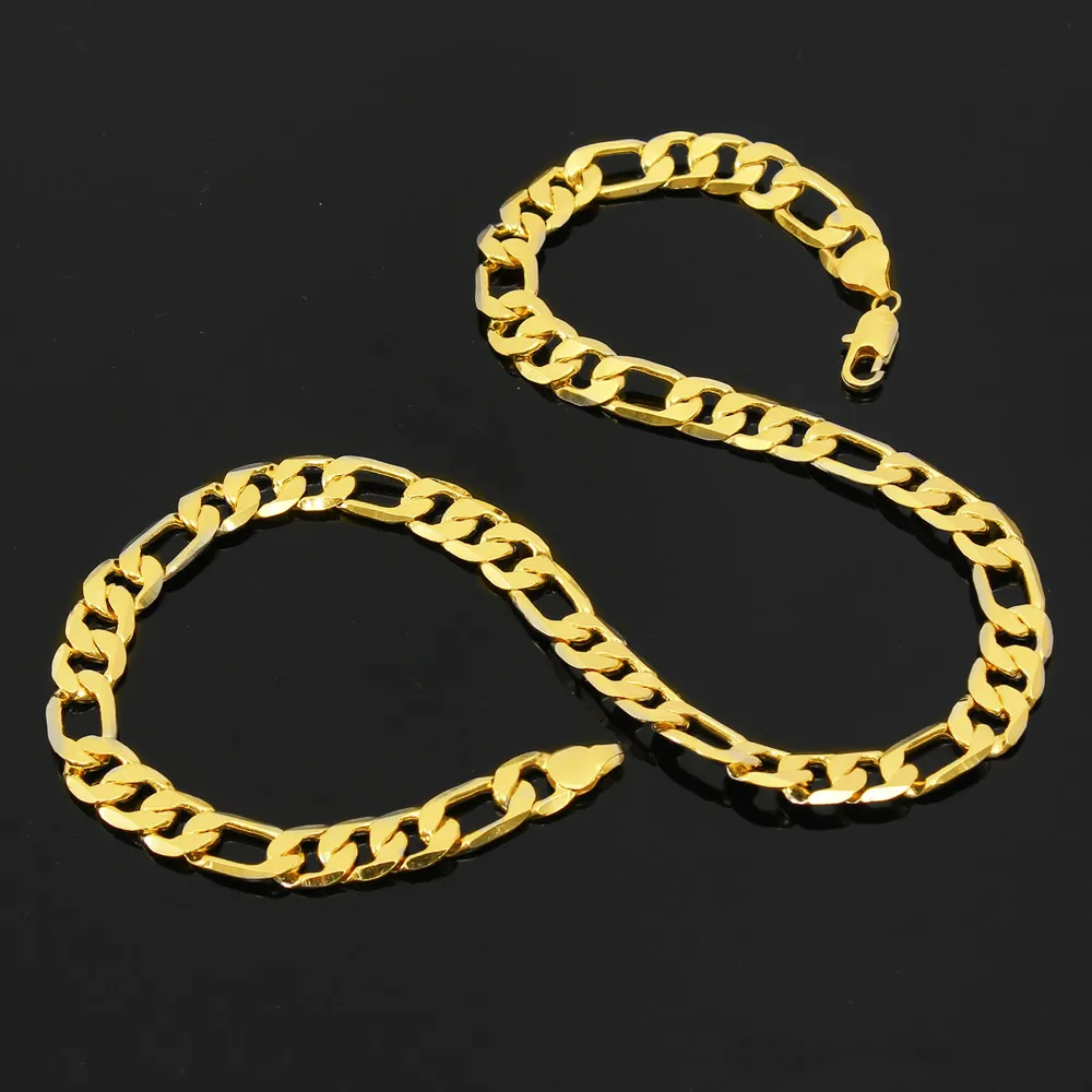 Ny tung 70g 10mm 18k gult fast guldfylld MEN039S Halsband Curb Chain Jewelry9729558