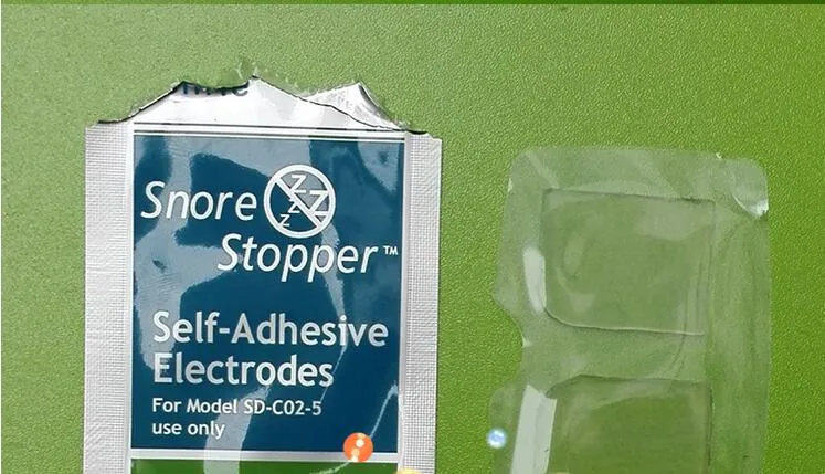 200 Paket Horlama Stopper Kendinden Yapışkanlı Jel RH Anti Horlama Cihazı Uyku Yardımı için Elektrot Pedleri