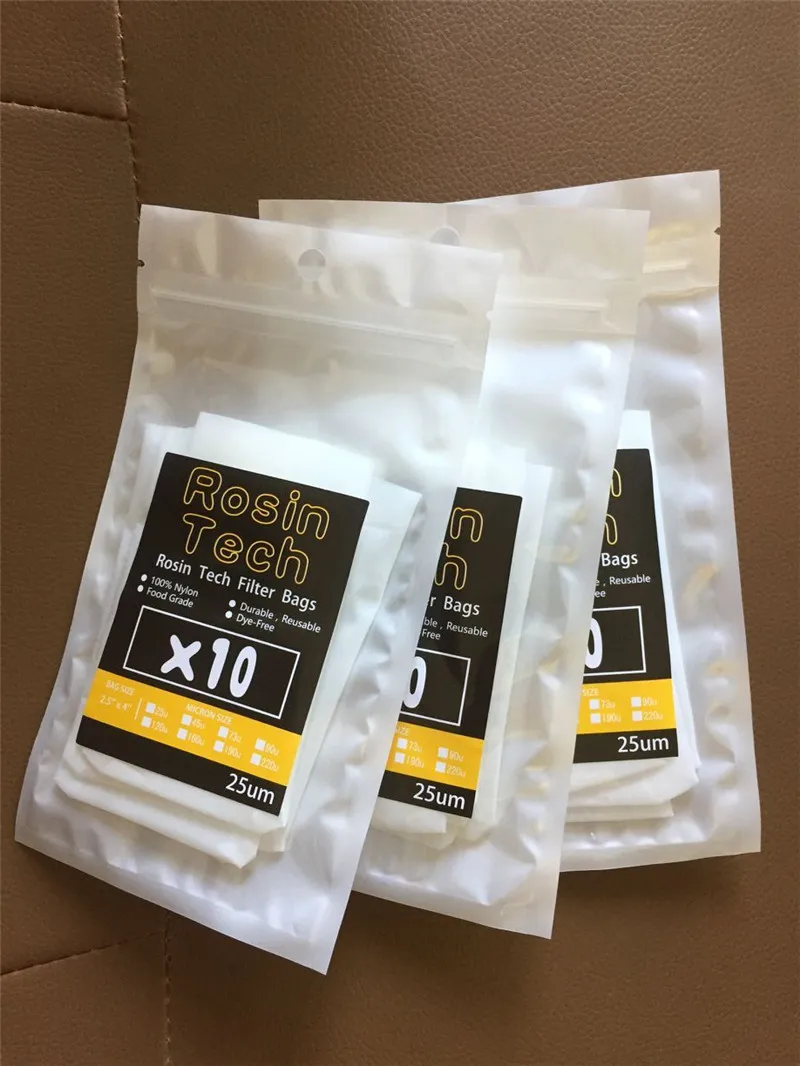 Wholesale 160 Micron 2.5x4 Nylon Mesh Rosin Press Tea Filter Bag From