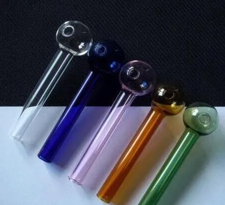 Accessoires pour fumeurs de narguilés en verre chaud en gros Verre à haute teneur en borosilicate Pot de combustion droit multicolore