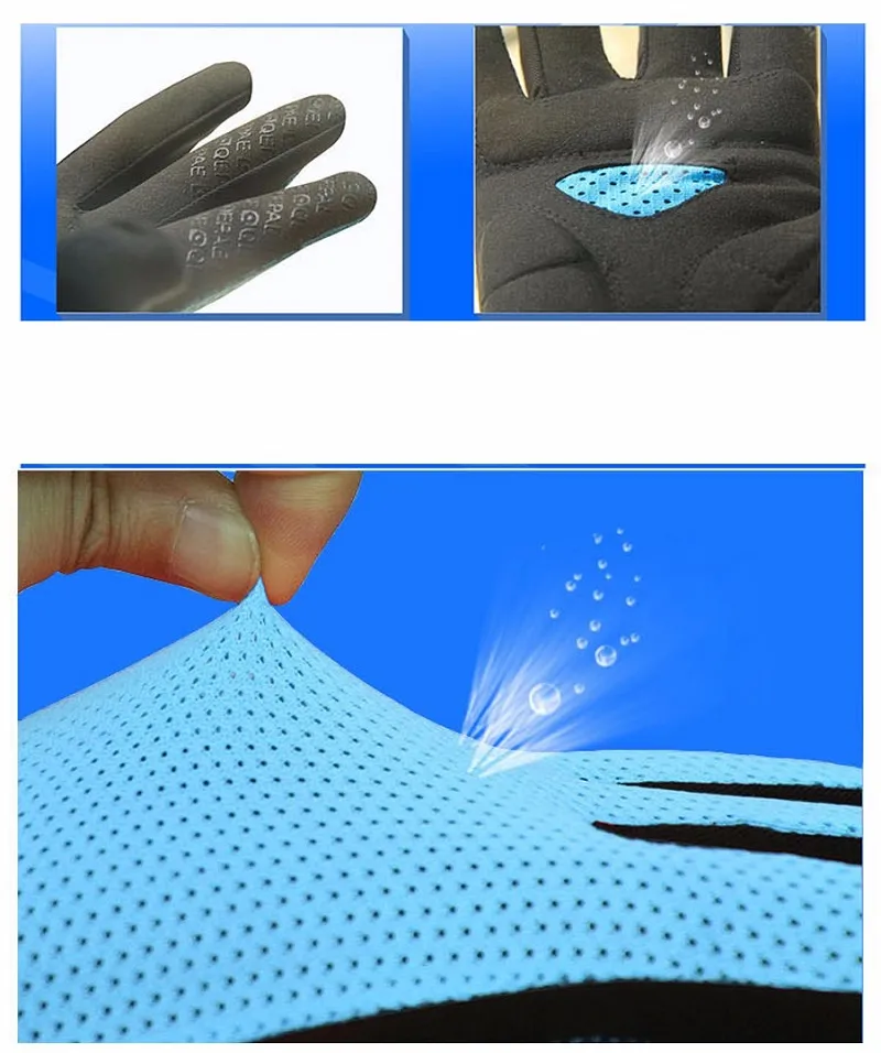 Guanti Ciclismo Qepae Dita Intere Con Gel Imbottito – Verde/Bianco – Unisex Per MTB E Strada