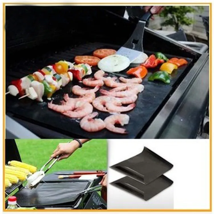 silicone mat Barbecue Tool Accessories Baking Bake Mat Oven Liner Reusable Non-Stick BBQ Grill Mats 16" X 13"