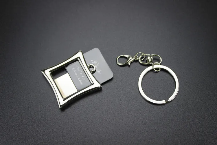 Hot sale Creative couple picture frame personality love key chain photo key ring customization KR013 Keychains a 