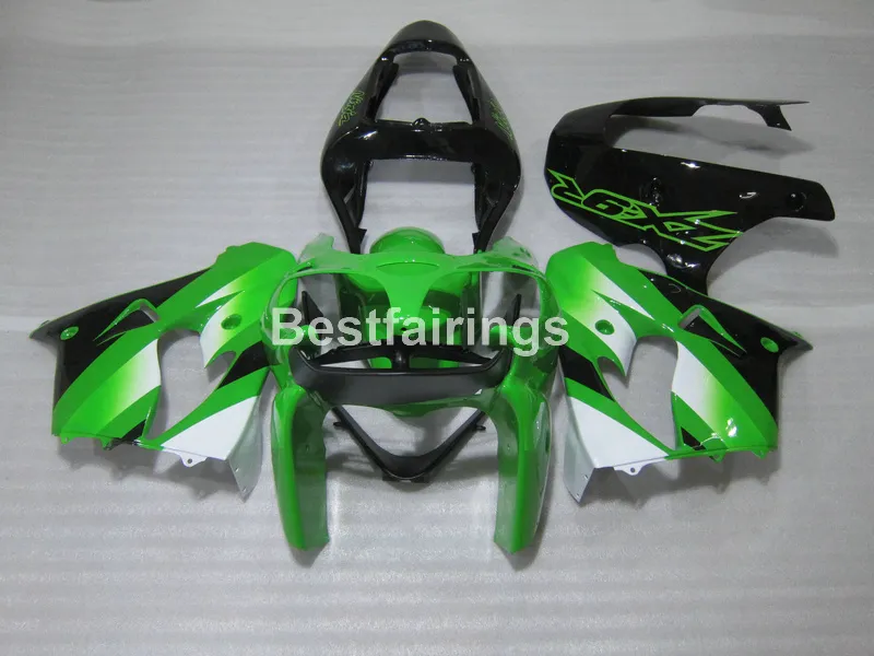 7 regalos gratis kit de carenado de carrocería para Kawasaki Ninja ZX9R 02 03 verde negro carenados set ZX9R 2002 2003 IU27