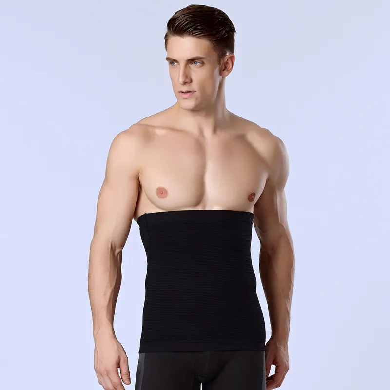 Partihandel-1PCS Band Män Slimming Body Shaper Belly Waist Abdomen Belt Shapewear Tops Mens Midja Trainer Kompression Underkläder Rem