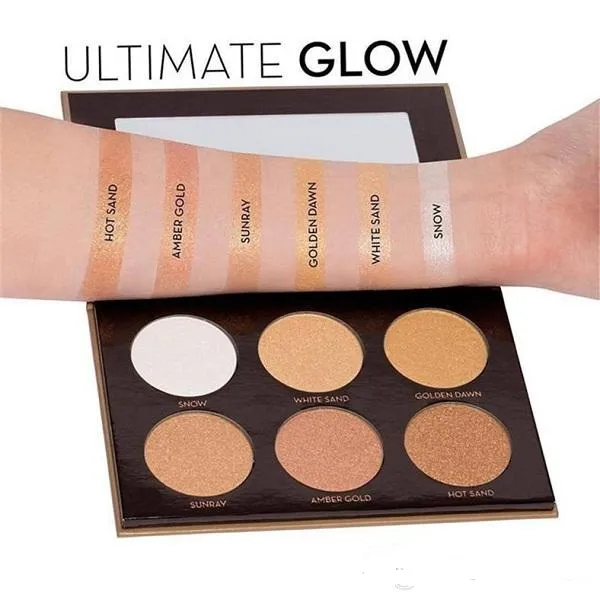 مكياج Bronzers Highlighter Makeup 4 ألوان ظلال العيون للعيون بودرة خامدة الظلال العيون