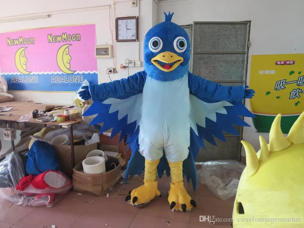 Blue Big Mouth Bird Eagle Mascot Uniform 2017 New... From ...