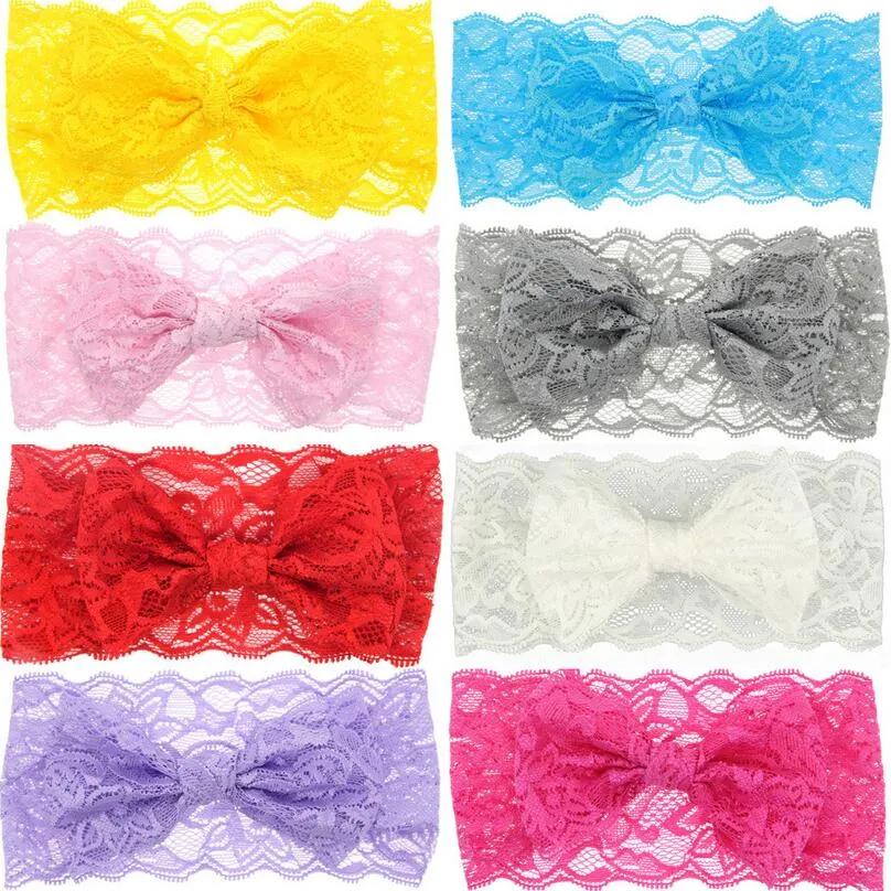 High quality Hot child lace unilateral bow tie with baby headdress head flower DMTG081 