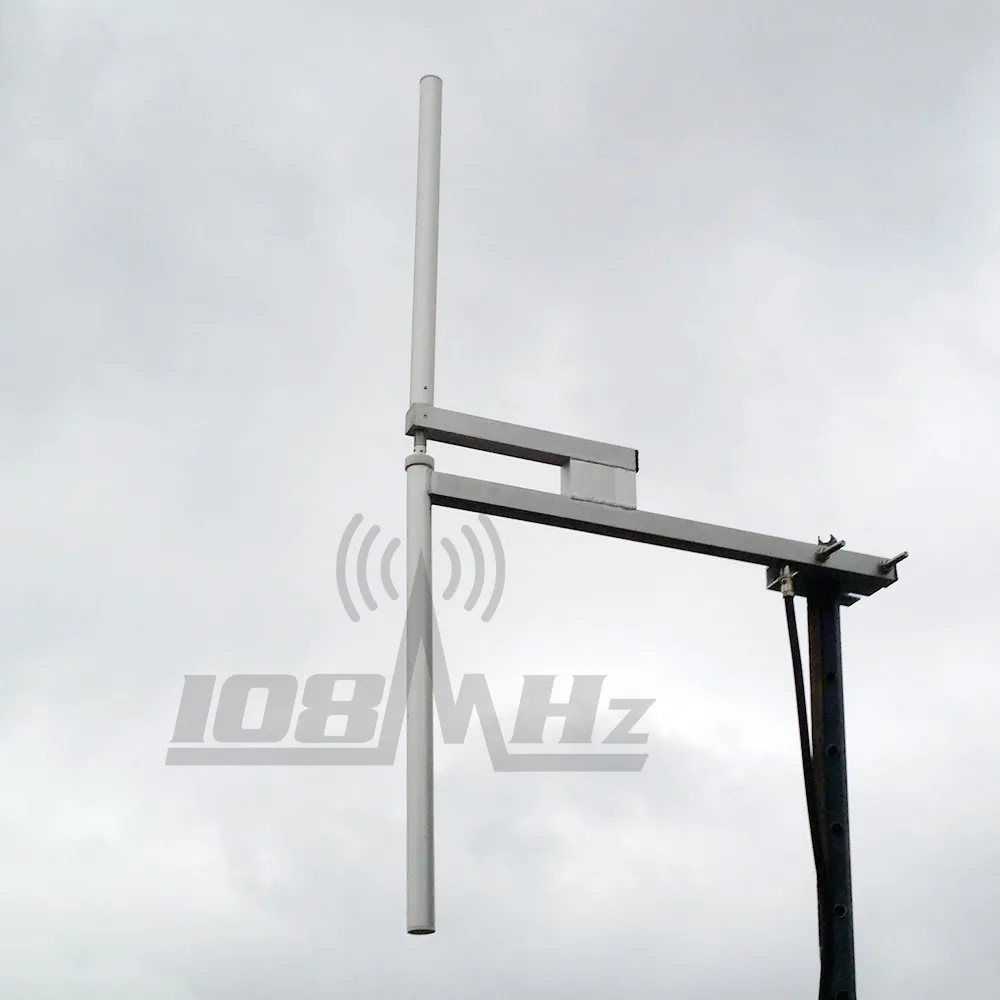 Antenna a dipolo per trasmissione radio FM 87,5-108 MHz max 1200 W/ 20 m cavo L16