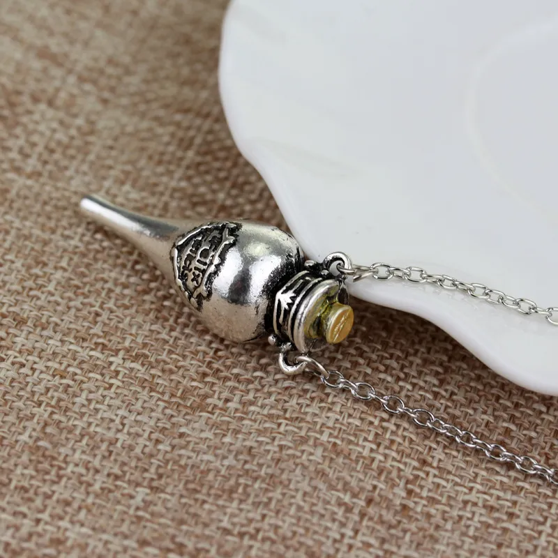 Movie jewelry Harry Felix Felicis Magic Potion Bottle Pendant Necklace Lucky Potion Necklace WA1694