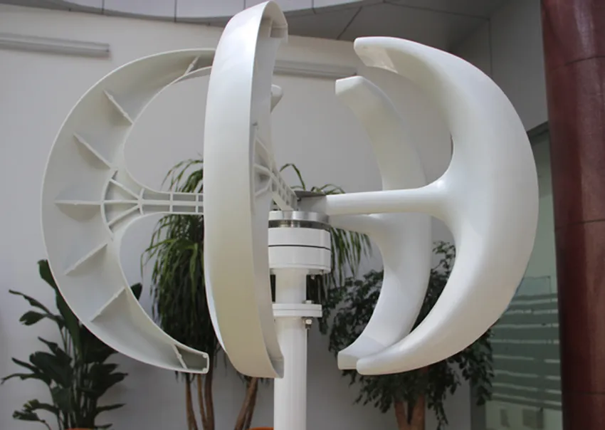 300W Hem Använd vindgenerator Små vertikal 3-fas AC 12V 24V Gratis frakt Starta vindhastighet 2m / s