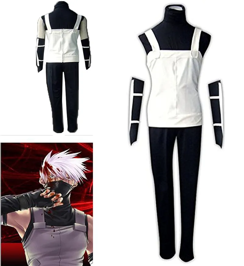 Naruto Hatake Kakashi Anbu Uniform Cosplay Costume