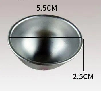O envio gratuito de ferramenta de padeiro liga de alumínio 3d bola esfera banho bomba molde bolo assando molde de pastelaria