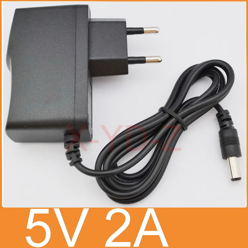 50PCS AC 100V-240V Converter Adapter DC 5V 2A / 2000mA Power Supply EU plug + DHL Free shipping