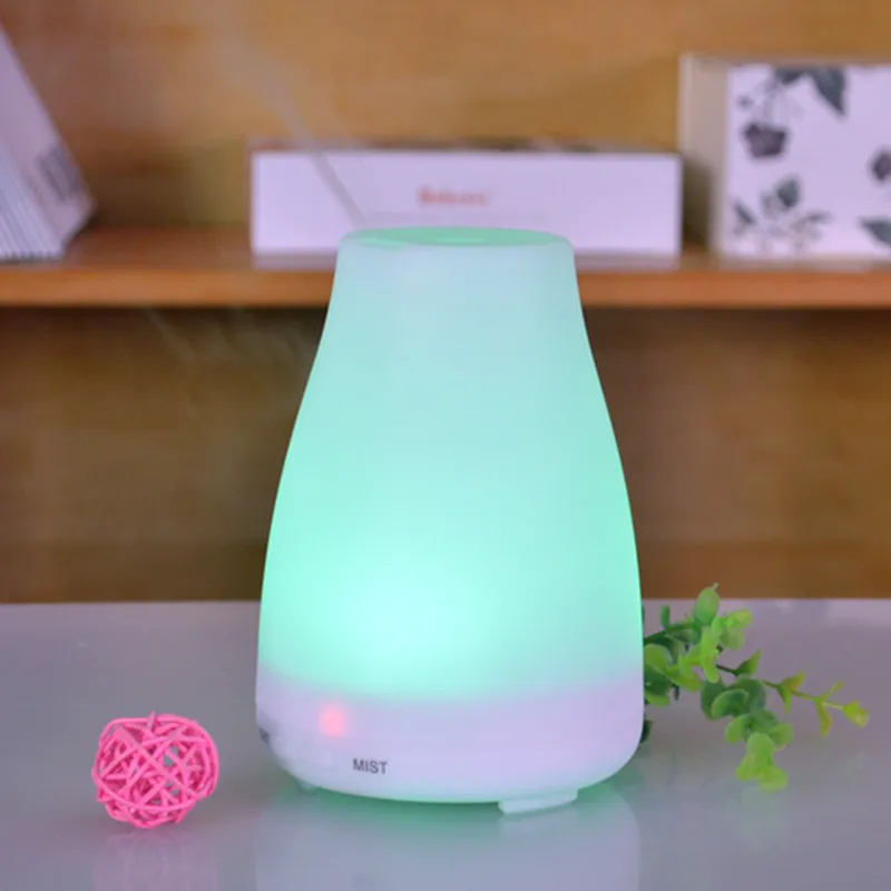 Humidificador de niebla fría con Aroma difusor de aceite de 100ml con modo de niebla ajustable, apagado automático sin agua y cambio de luces LED de es