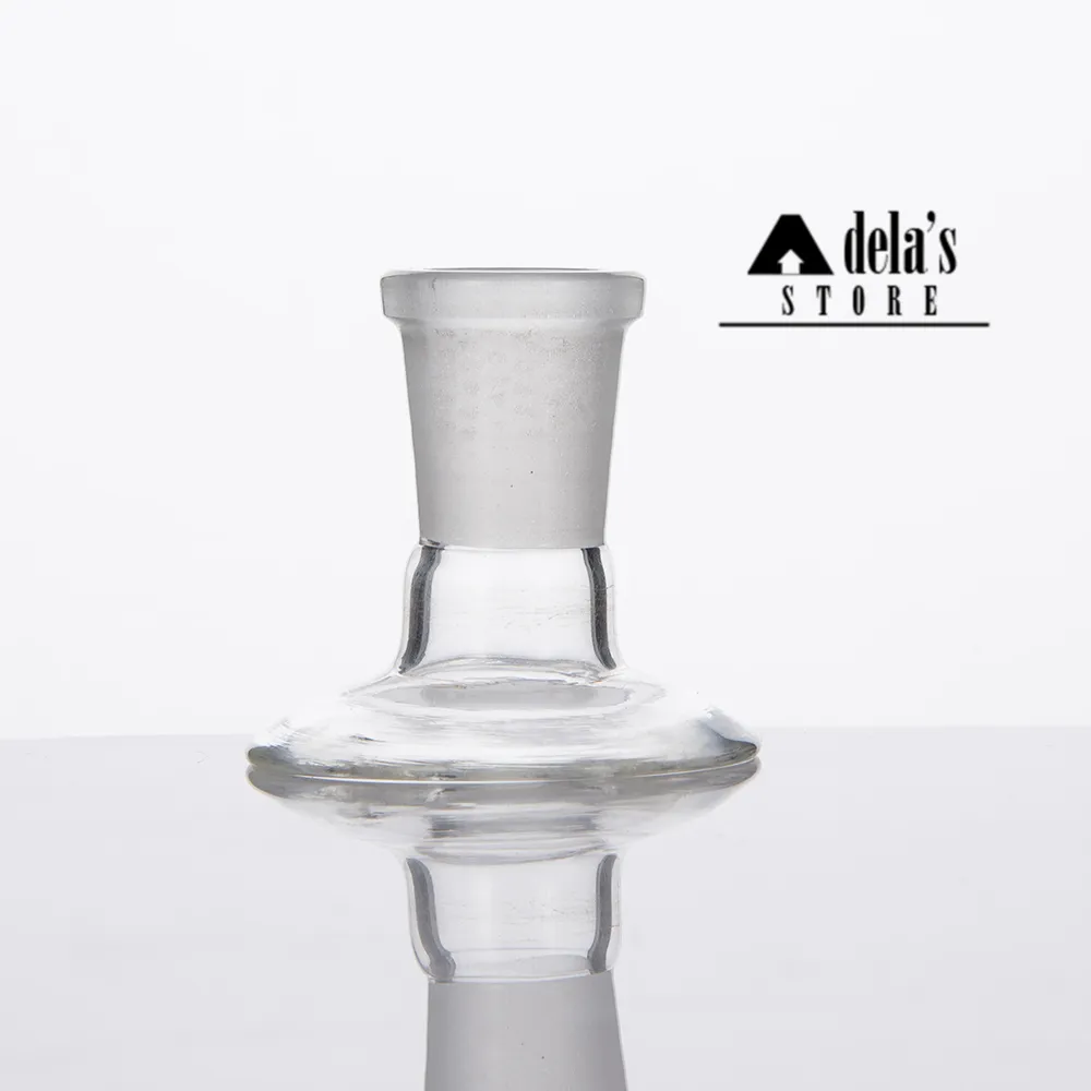 Stojak adaptera szklanego na miskę kopuły fajka wodna Bongs adaptery 14mm 18mm mężczyzna kobieta matowe wspólne Dropdow Dab Rig 377