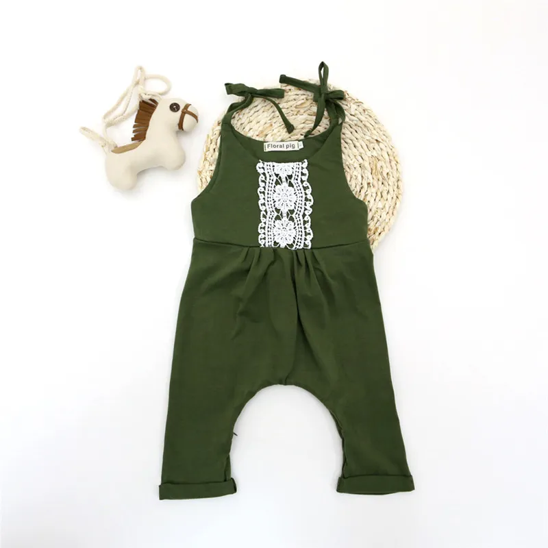 Baby Girls Romper Summer Sleeveless Cotton Cute One-piece Outfits Sunsuit Rompers Jumpsuits Kids Clothes 0-24M Newborn Baby Girls Clothing