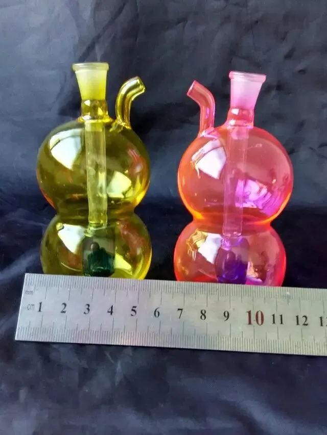 New gourd hookah Wholesale Glass Bongs Accessories, Glass Water Pipe Smoking, 