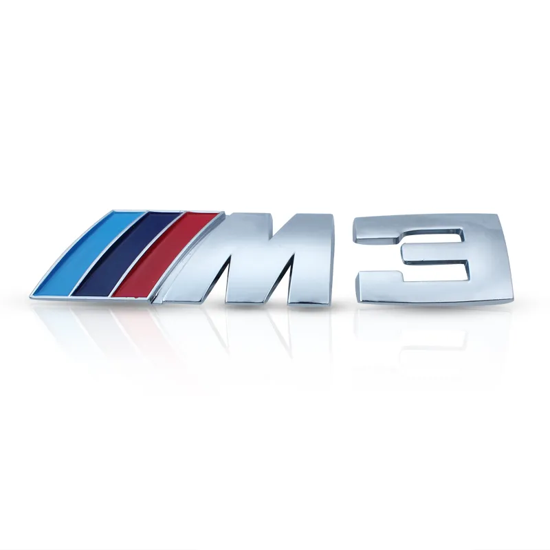 50 unidades M3 logotipo emblema emblema adesivo decalque para BMW M3 318i 330i E46 Z3 azul azul escuro vermelho 7622290