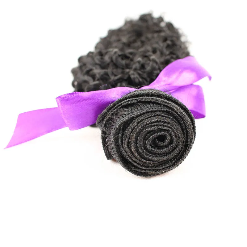 mycket kinky curly fiber hår väft naturlig färg 1b hög temperatur hår väv hår förlängning gratis frakt