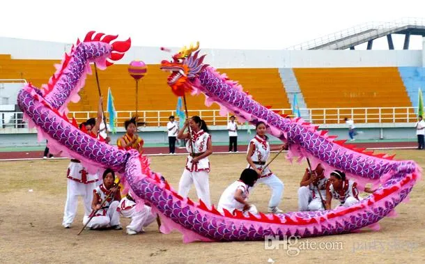 Costume Traditionnel Danse du Dragon - Haut de gamme, 7 personnes 