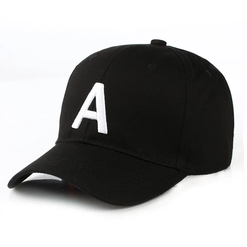 Letra Gorra de béisbol Snapback Caps Sombrero de casquette de hueso angustiado con