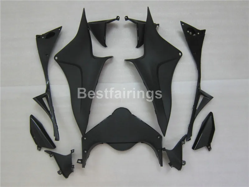 Enjeksiyon Kalıplama Ücretsiz 7 Hediyeler Honda CBR600RR 07 08 Mat Siyah Fairing Kit için Mat Siyah Fairing Kiti CBR600RR 2007 2008 YT19