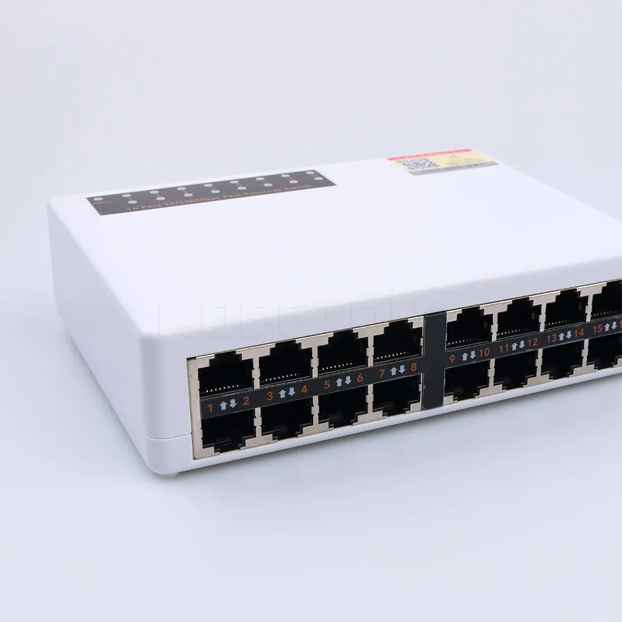 Freeshipping 10/100Mbps 16 Ports ports Fast Ethernet LAN RJ45 Vlan Network Switch Hub Desktop PC Switcher with EU/US Adapter