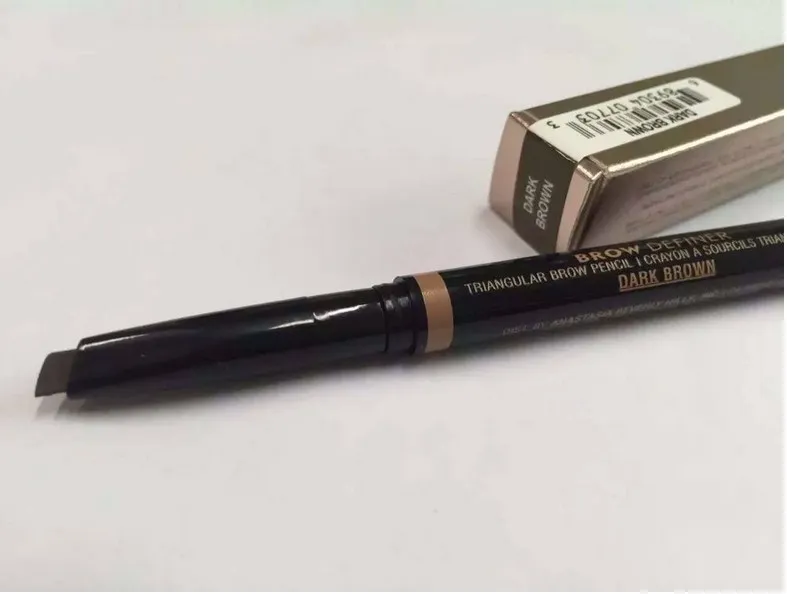 NEW Hot Makeup Eyebrow Enhancers Makeup Skinny Brow Pencil gold Double ended with eyebrow brush 0.2g DHL Shipping+gift