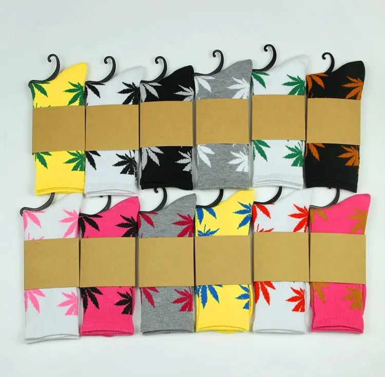 christmas plantlife socks for men women high quality cotton socks skateboard hiphop maple leaf sport socks wholesale Free DHL Fedex