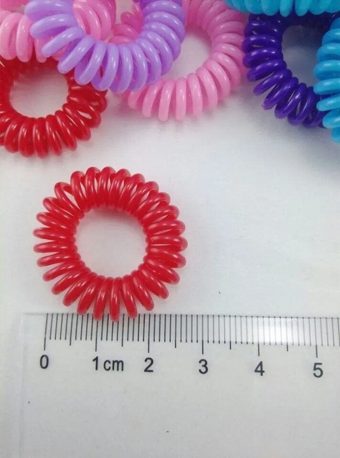 haarband haarbanden touw elastisch telefoondraad veerontwerp voor dames meisje haaraccessoires hoofddeksel houder mini 2,5 cm diameter