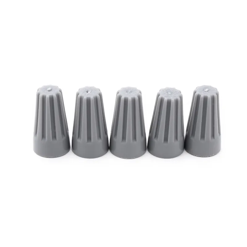 100 PZ Filo Elettrico Twist Dado Connettore Terminali Tappo Molla Inserto Assortimento P1 Grigio/Grigio Chiuso Capicorda Terminale Press Line Cap